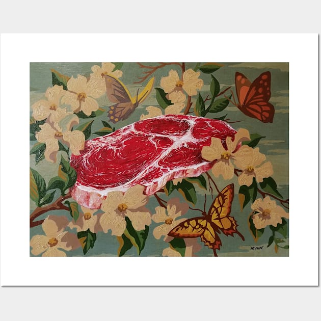 Butterflies, Blossoms and Beef Wall Art by GnarledBranch
